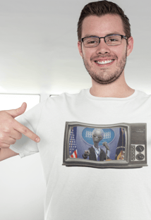 Nome do produtoCamiseta Presidente Alien - (unissex)