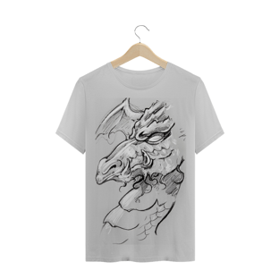 Nome do produtoCamiseta branca cabeça de dragão