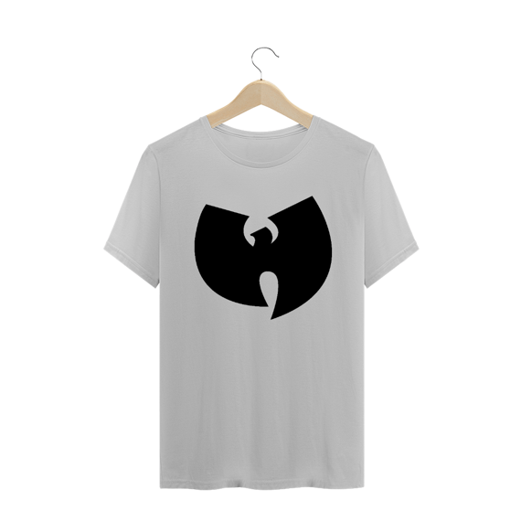 Camiseta de Malha Wu Tang Clan Hip Hop PLUS SIZE Logo Tradicional Preto