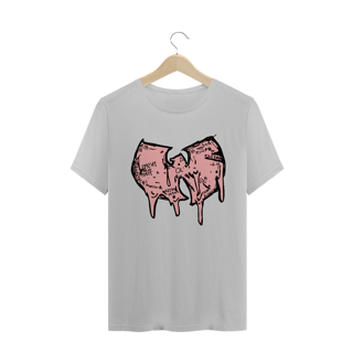 Nome do produtoCamiseta de Malha Wu Tang Clan Hip Hop PLUS SIZE Logo Draw Grafite Rosa