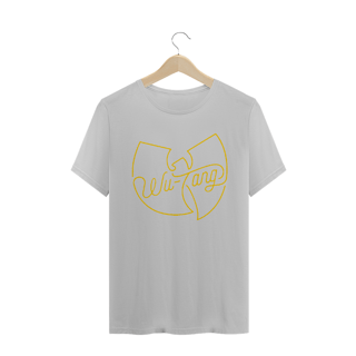 Nome do produtoCamiseta de Malha Wu Tang Clan Hip Hop PLUS SIZE Logo Traço Amarelo
