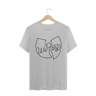 Nome do produtoCamiseta de Malha Wu Tang Clan Hip Hop PLUS SIZE Logo Traço Preto