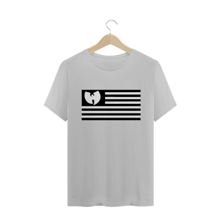Nome do produtoCamiseta de Malha PLUS SIZE Wu Tang Clan Flag Invertida