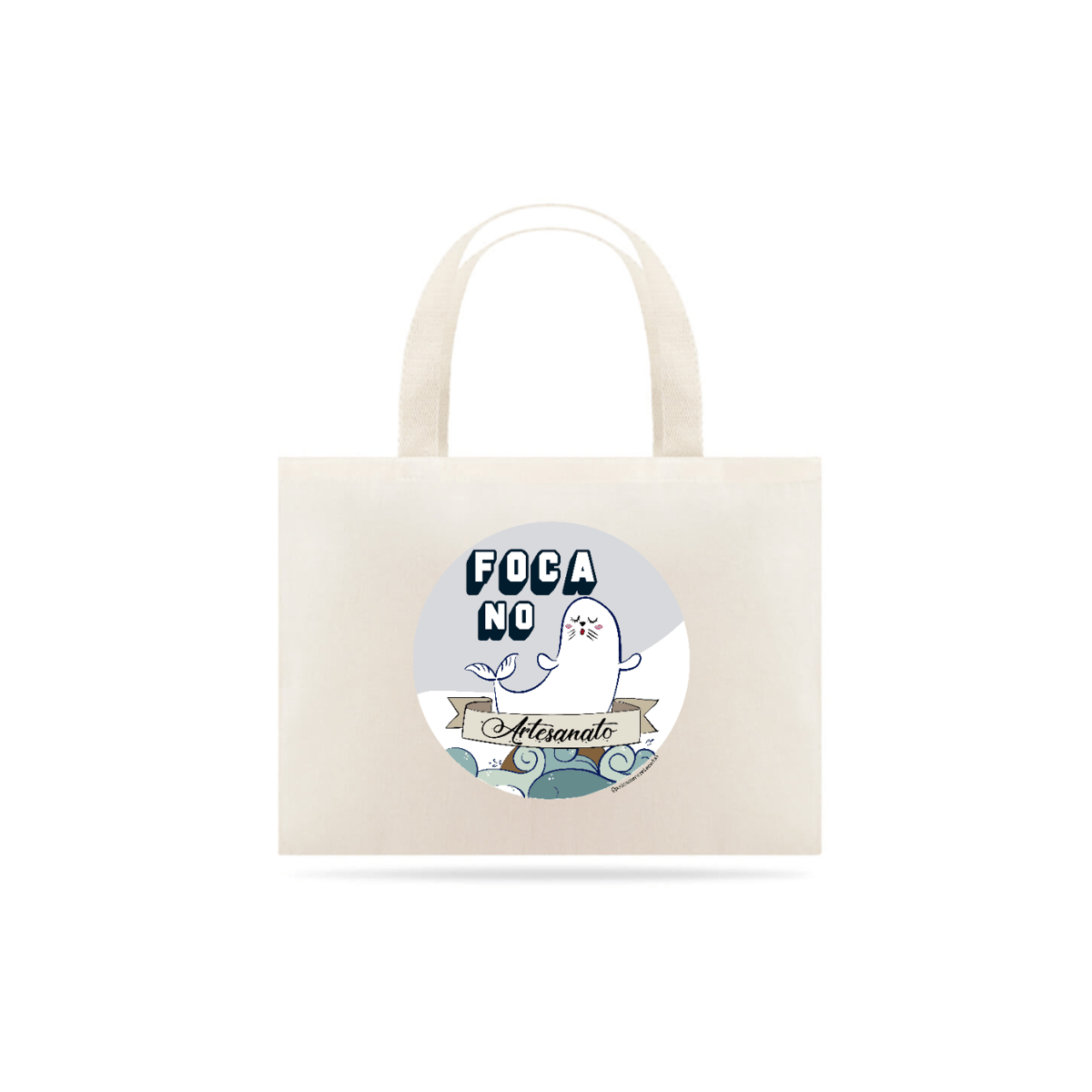 Nome do produto: Ecobag - Foca no Artesanato