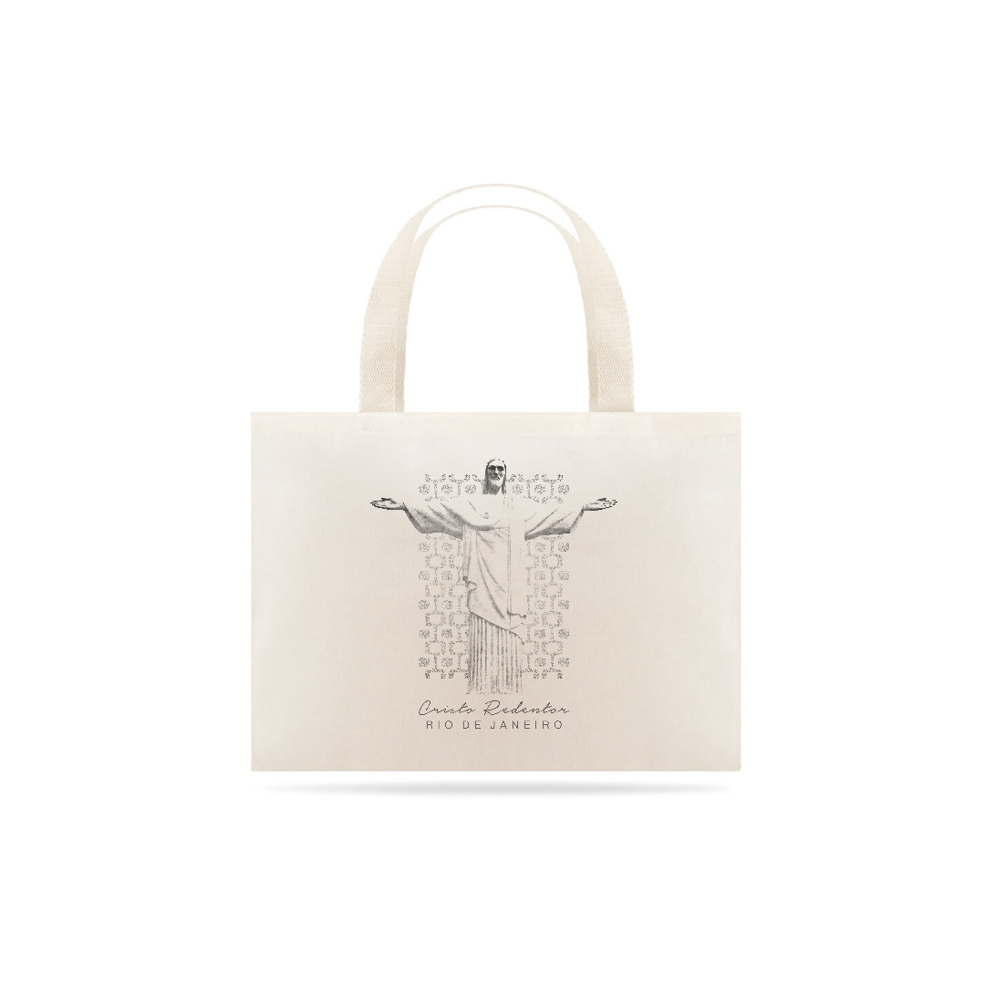 Nome do produto: Ecobag Cristo Redentor braços abertos calçadão Ipanema