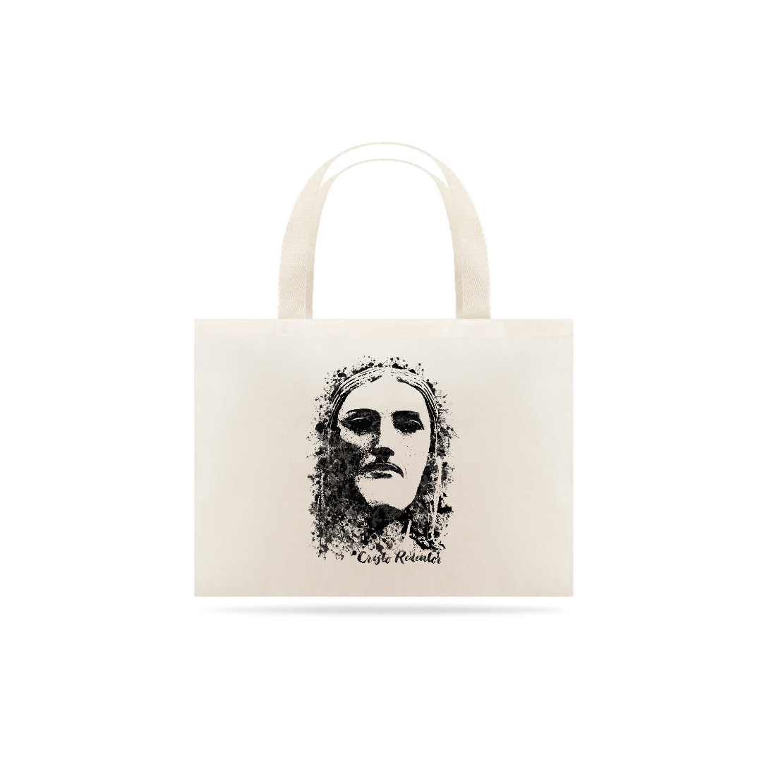 Nome do produto: Ecobag Cristo Redentor rosto graffiti
