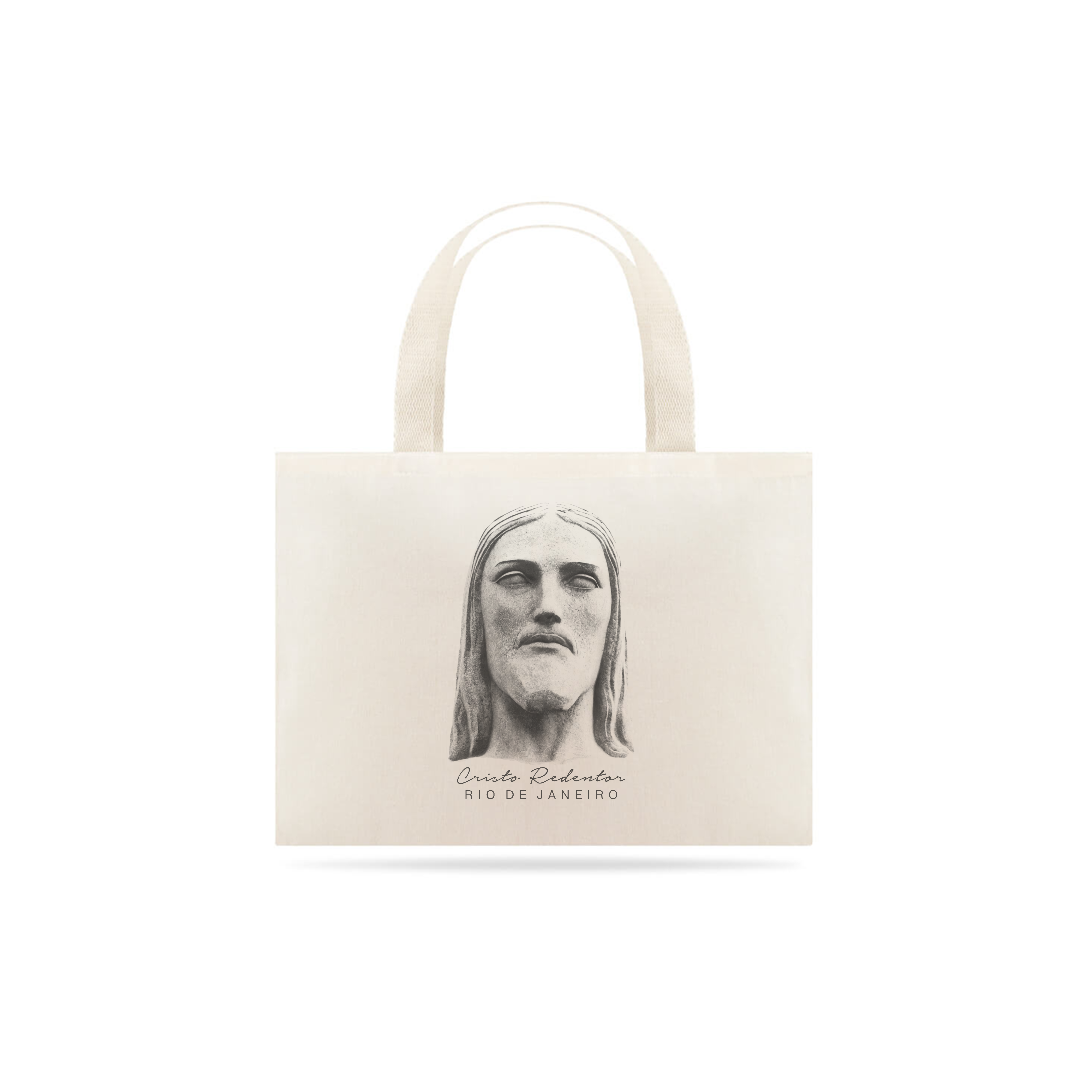 Nome do produto: Ecobag Cristo Redentor rosto 2