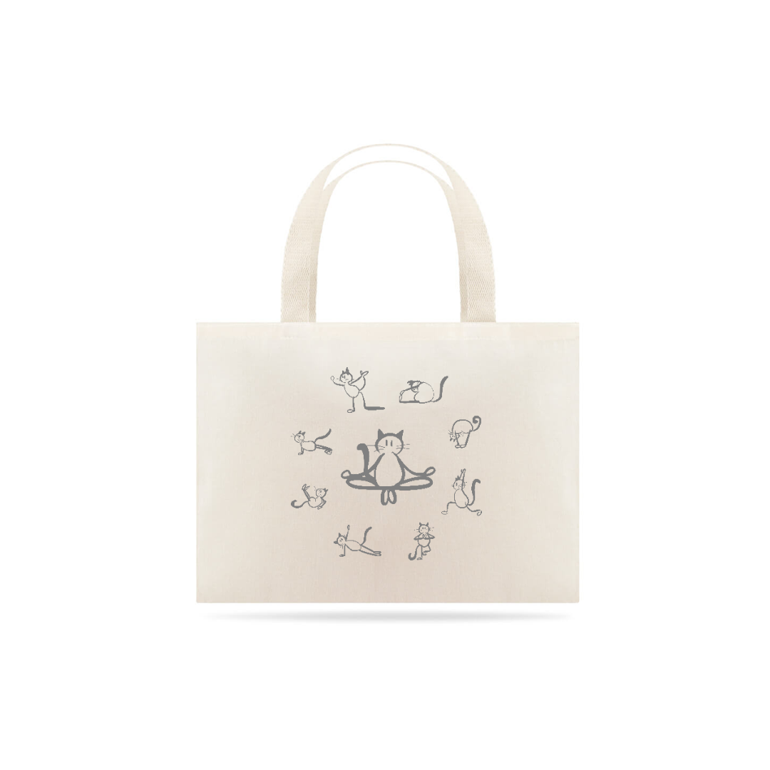 Nome do produto: Eco Bag Gatos Yoga