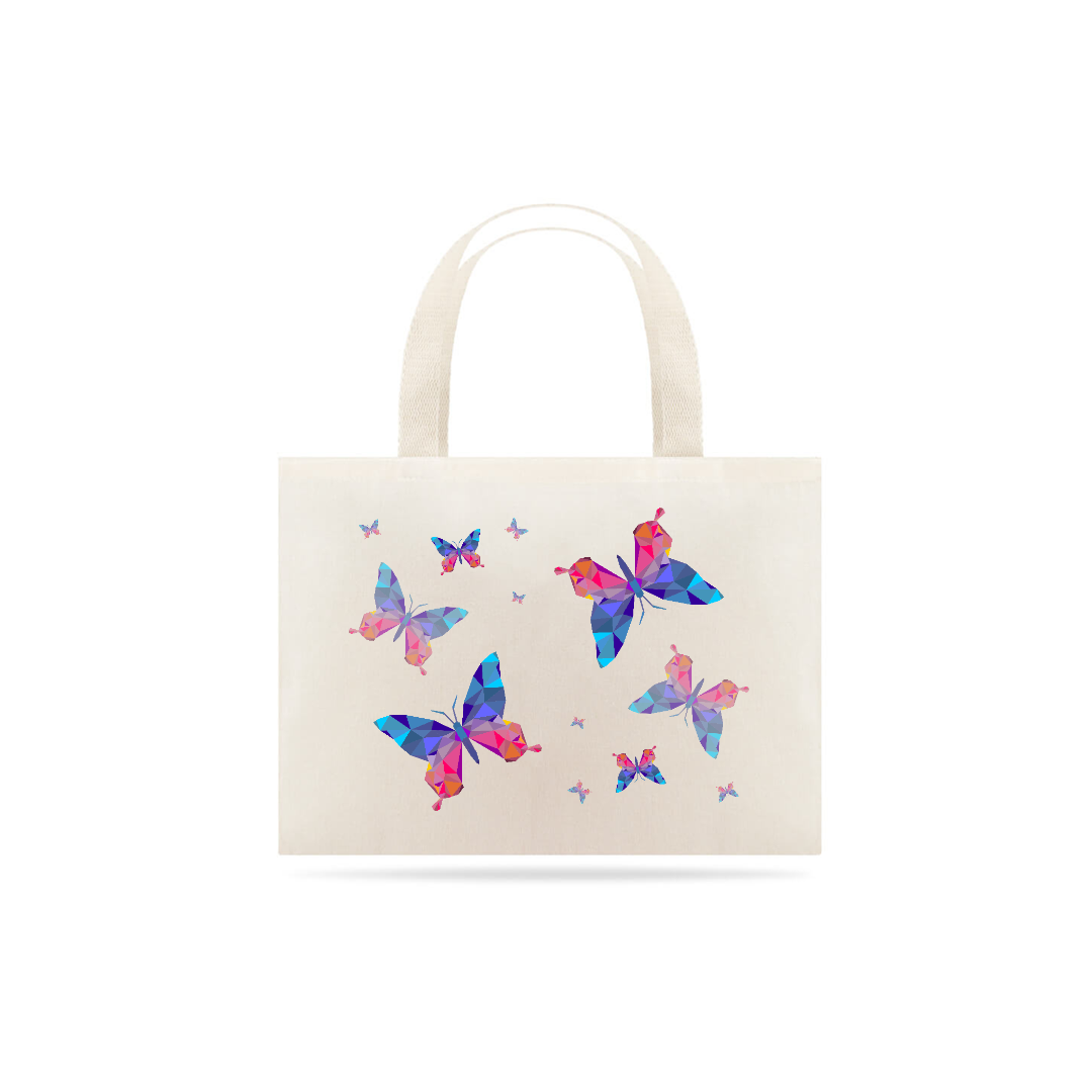 Nome do produto: ECOBAG BORBOLETAS COLORIDAS