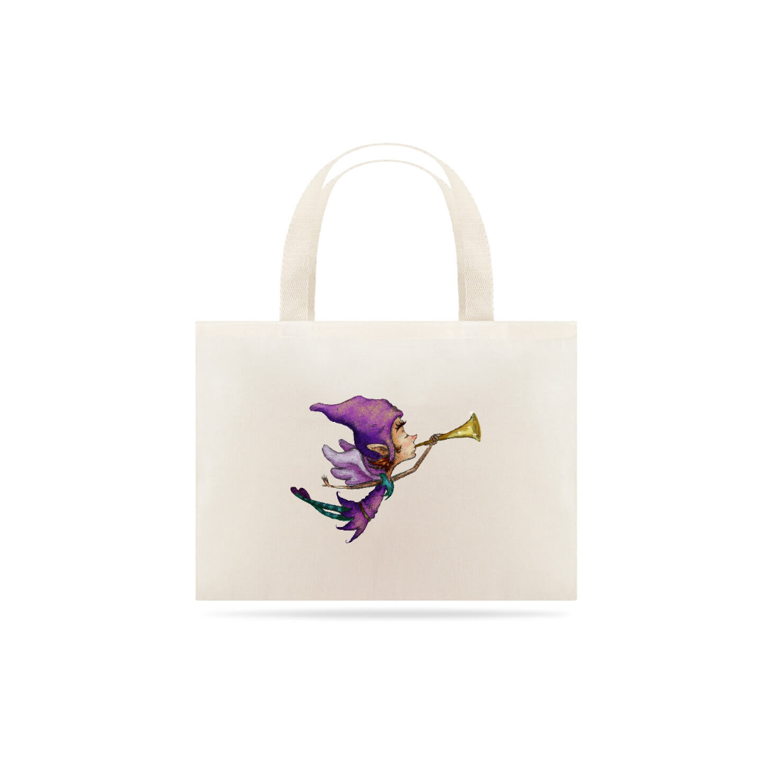 Nome do produto: Eco Bag Gnomo Roxo