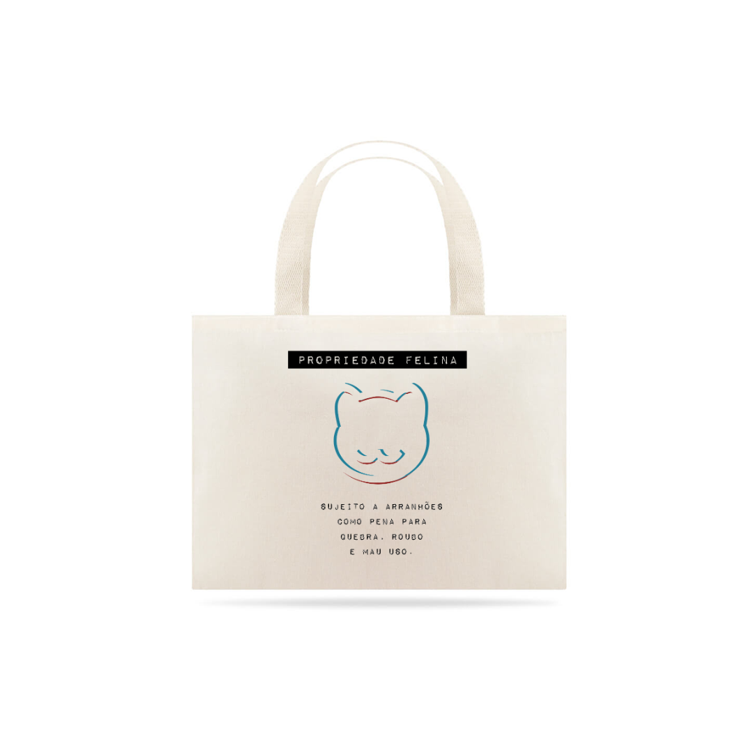 Nome do produto: Ecobag Propriedade Felina