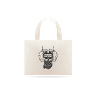 EcoBag Grande com Estampa Caveira Cachimbo 