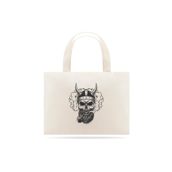 EcoBag Grande com Estampa Caveira Cachimbo 