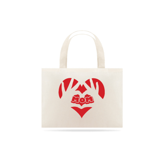 Nome do produto Eco Bag Grande Estampa Coração Mom