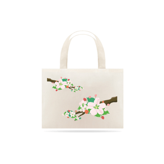 Nome do produto Bolsa Eco Bag Grande Estampa Galho com Flores