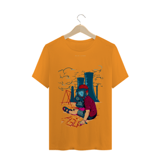 Nome do produtoBoy wearing gas mask illustration