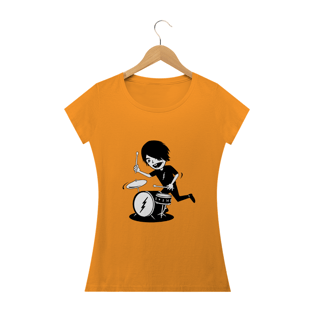 Nome do produtocamiseta feminina baterista