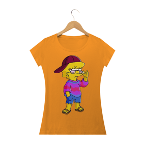 Camiseta Lisa Simpson (AMARELA, LARANJA E VERMELHA)
