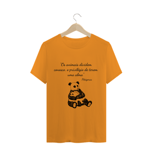 Nome do produtoCamiseta Vegana Pitágoras frase