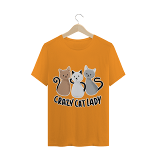 Nome do produtoCamiseta Crazy Cat Lady (gatos)