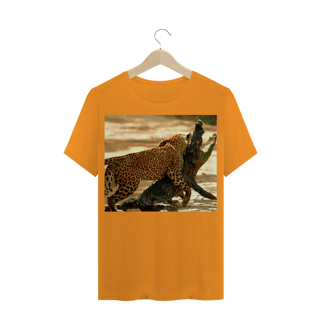 Nome do produto LEOPARDO INDIANO ATACANDO CROCODILO MUGGER