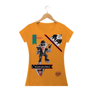 Nome do produtoGene Simmons! Camisa Feminina Baby Long Quality