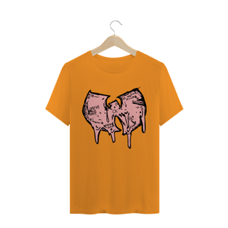 Nome do produtoCamiseta de Malha Quality Wu Tang Clan Logo Draw Grafite Rosa