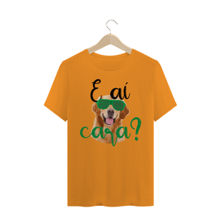 Nome do produtoCamiseta Golden Retriever - E aí cara?
