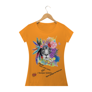 Nome do produtoUma Leoa! Camisa Feminina Baby Long Quality