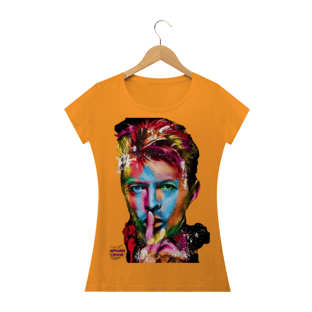 Nome do produtoDavid Bowie! Camisa Feminina Baby Long Quality