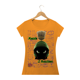 Nome do produtoMarvin O Marciano! Camisa Feminina Baby Long Quality