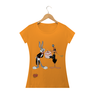Nome do produtoPernalonga e Patolino! Camisa Feminina Baby Long Quality