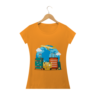 Nome do produtoCamiseta Baby Long Feminina - Travel Time