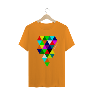 Nome do produtoTriângulos Coloridos, Camiseta Masculina, Bluza.com.br