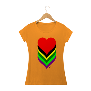 Nome do produtoCorações Coloridos, Camiseta Feminina, Bluza.com.br