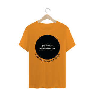 Nome do produtocamiseta masculina - por dentro estou cansado