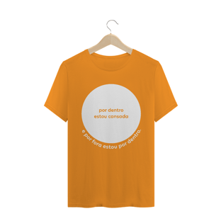 Nome do produtocamiseta feminina - por dentro estou cansada