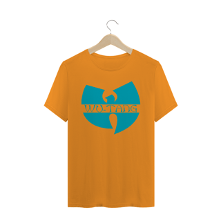 Nome do produtoCamiseta de Malha Quality Wu Tang Clan Logo Texto Tradicional Azul