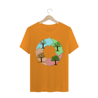 Nome do produto Camiseta Quality Masculina Estampa Ciclo de vida das árvores