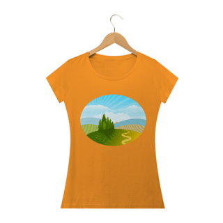 Nome do produto Camiseta Baby Long Quality Estampa Desenho Natureza