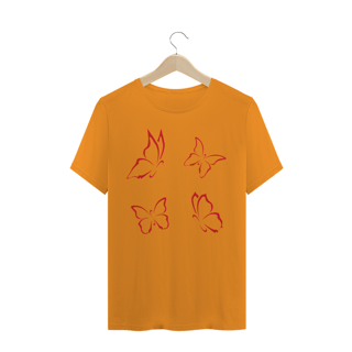 Nome do produto Camiseta Quality Estampa Desenho com 4 Borboletas