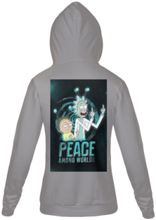 Nome do produtomoletom feminino rick and morty peace 