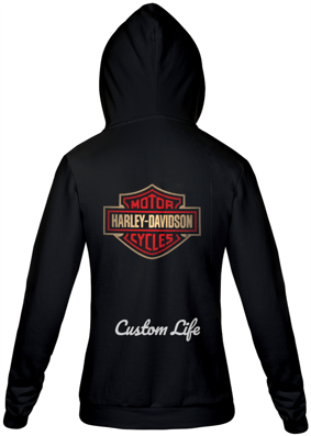 Casaco Harley Davidson Moletom Preto