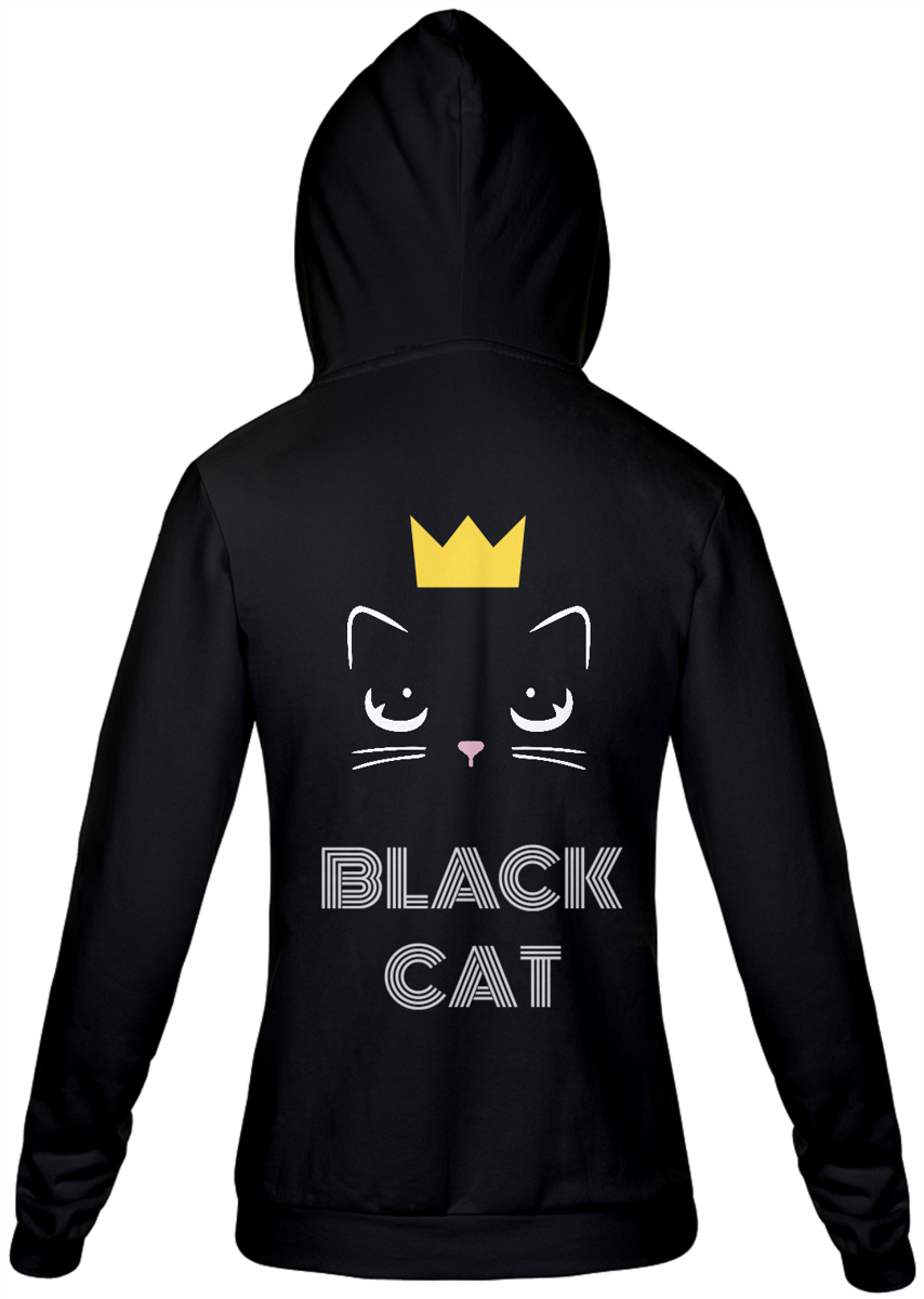 Nome do produto: Moletom masculino black cat