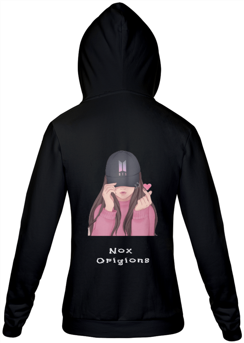 Nome do produto: Moletom Feminino, BTS - Nox