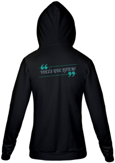 Nome do produto Jaqueta Masculina Moletom Estampa Frase VOCÊS QUE LUTEM! - Azul