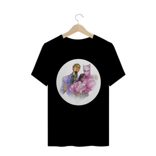 Nome do produtoCamiseta Básica ✪ - Killer Queen & Yoshikage Kira (JoJo)