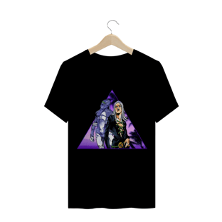 Nome do produtoCamiseta Básica ✪ - Leone Abacchio e Moody Blues (JoJo)