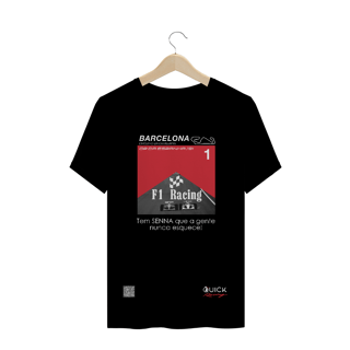 Nome do produto T-Shirt Prime Quick Racing | O duelo olho no olho no retão de Barcelona 1991.