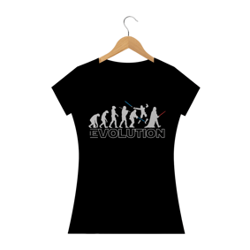 CAMISETA EVOLUTION DARTH VADER STAR WARS FEMININA PRETA